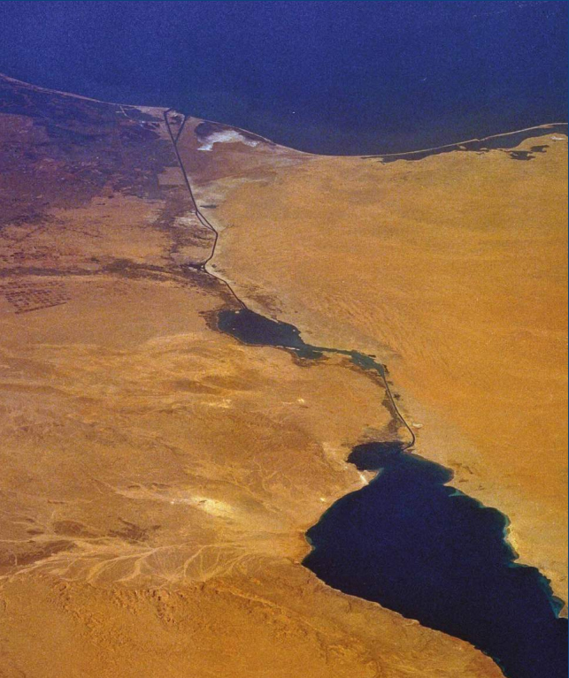 Vue satellite du Canal de Suez