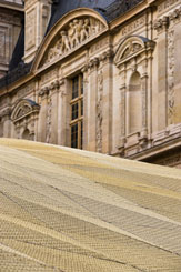 La couverture de la cour Visconti, dÉpartement des Arts de l'Islam, musée du Louvre © R. Ricciotti - M. Bellini / Musée du Louvre © photo 2011 MusÉe du Louvre / Olivier Ouadah