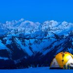 Bivouac à la Pointe d’Ireuse, vue sur le Mont-Blanc – massif du Chablais (74)