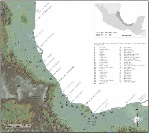 Carte générale de la régionde la côte du golfe du Mexique