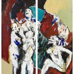 SHIFT – Emmanuel Bornstein, Breaking , huile sur toile, 200 x 140 cm, 2020 – Crédit Uwe Walter Studio, Berlin