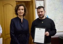 Ukraine : A. Azoulay et V. Zelensky ensemble pour reconstruire le secteur culturel