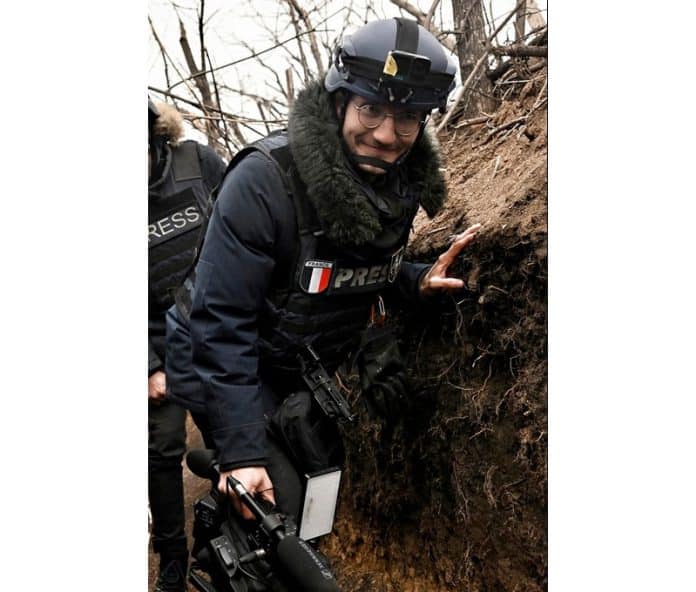 Le journaliste français Arman Soldin, 32 ans, a été tué par un tir de roquette russe à Tchassiv Yar, localité située en périphérie de Bakhmout, le 9 mai 2023. © Arman Soldin, AFP