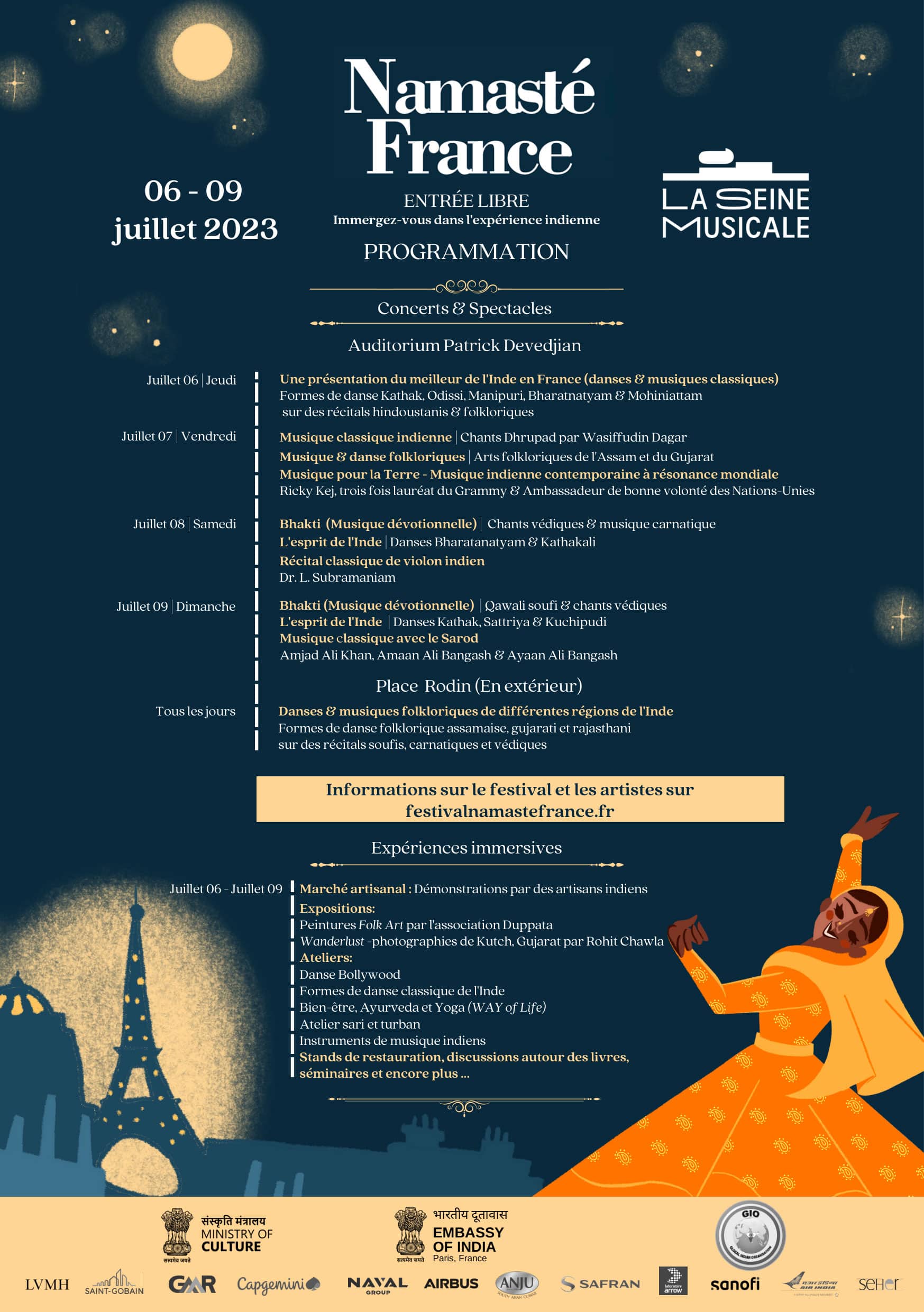 Le Festival Namasté France