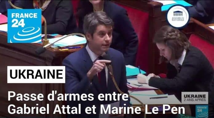 Gabriel Attal à Marine Le Pen sur la question de l’Ukraine
