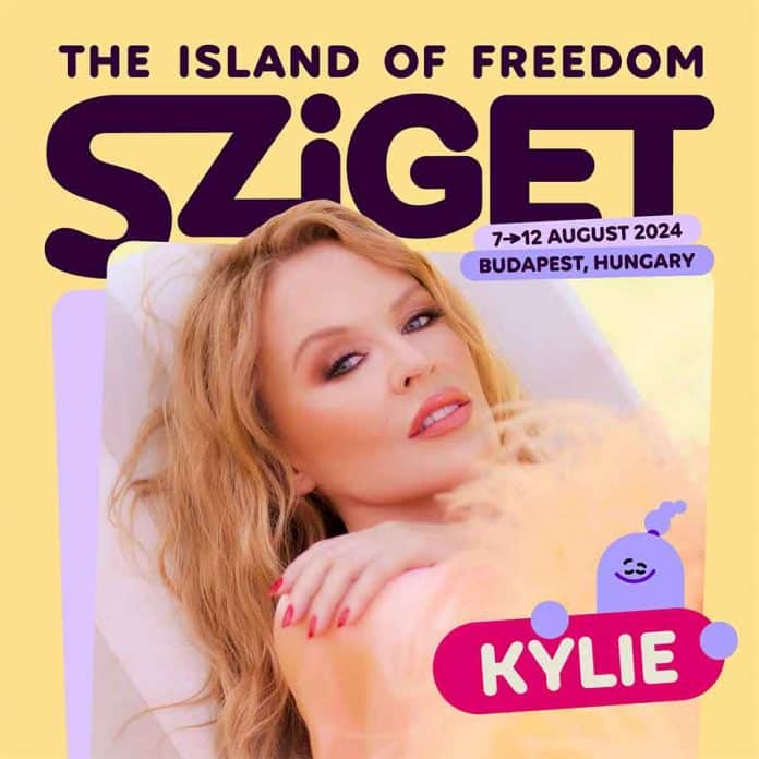 kylie Kylie Minogue en tête d'affiche du festival Sziget