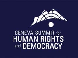 Sommet de Genève 2024 pour les Droits de l'Homme et de la Démocratie.