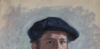 Claude Monet (1840-1926) Autoportrait coiffé d’un béret, 1886 Huile sur toile, 56 x 46 cm Collection particulière © Tous droits réservés / Roy fox Fine Art Photography