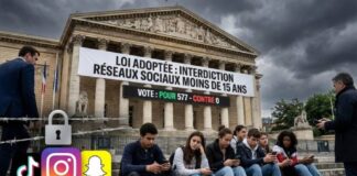 interdiction des réseaux sociaux pour les moins de 15 ans