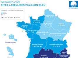 palmarès 2026 des plages et ports de plaisance labellisés Pavillon Bleu !