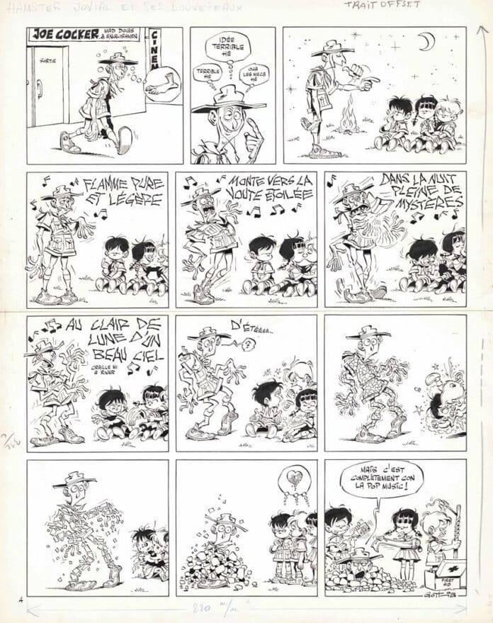Marcel Gotlib, Hamster Jovial et ses Louveteaux - Joe Cocker © Courtesy de l'artiste et Galerie Huberty & Breyne, 2026