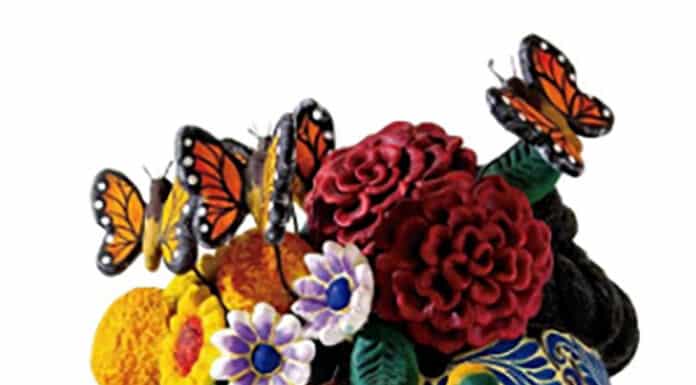 Día de Muertos - © Arte Casbal Terre cuite polychrome à froid Izucar de Matamoros, Puebla