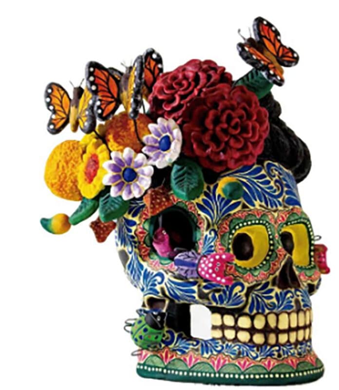 Día de Muertos - © Arte Casbal Terre cuite polychrome à froid Izucar de Matamoros, Puebla